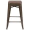 Flash Furniture 24" High Metal Indoor Counter Stool, Gray, PK4 4-ET-31320W-24-GN-R-GG - alternate 10